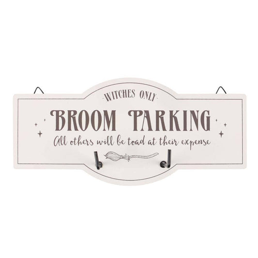 Broom Parking Wall Hook Sign