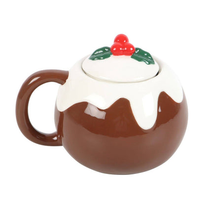 Christmas Pudding Shaped Ceramic Mug