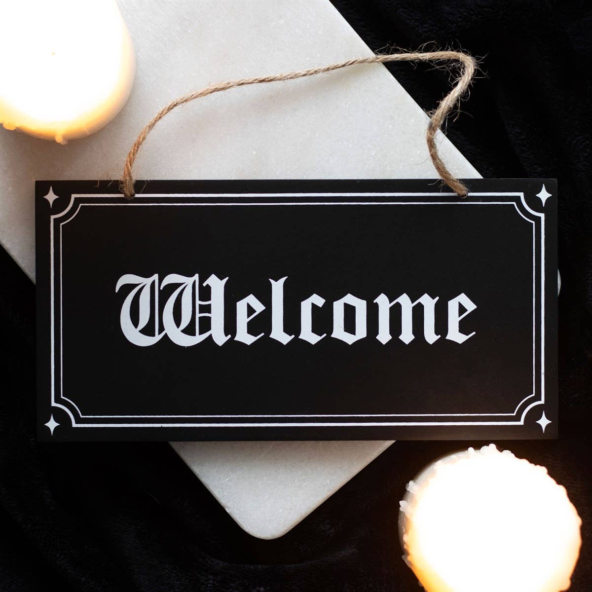 Gothic Club Sign Gothic Welcome Hanging MDF Sign for Home Decor – Global Mantra AU