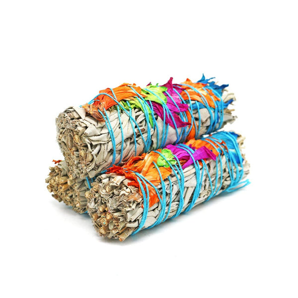 Cheerful White Sage Smudge Stick 10cm – Global Mantra AU