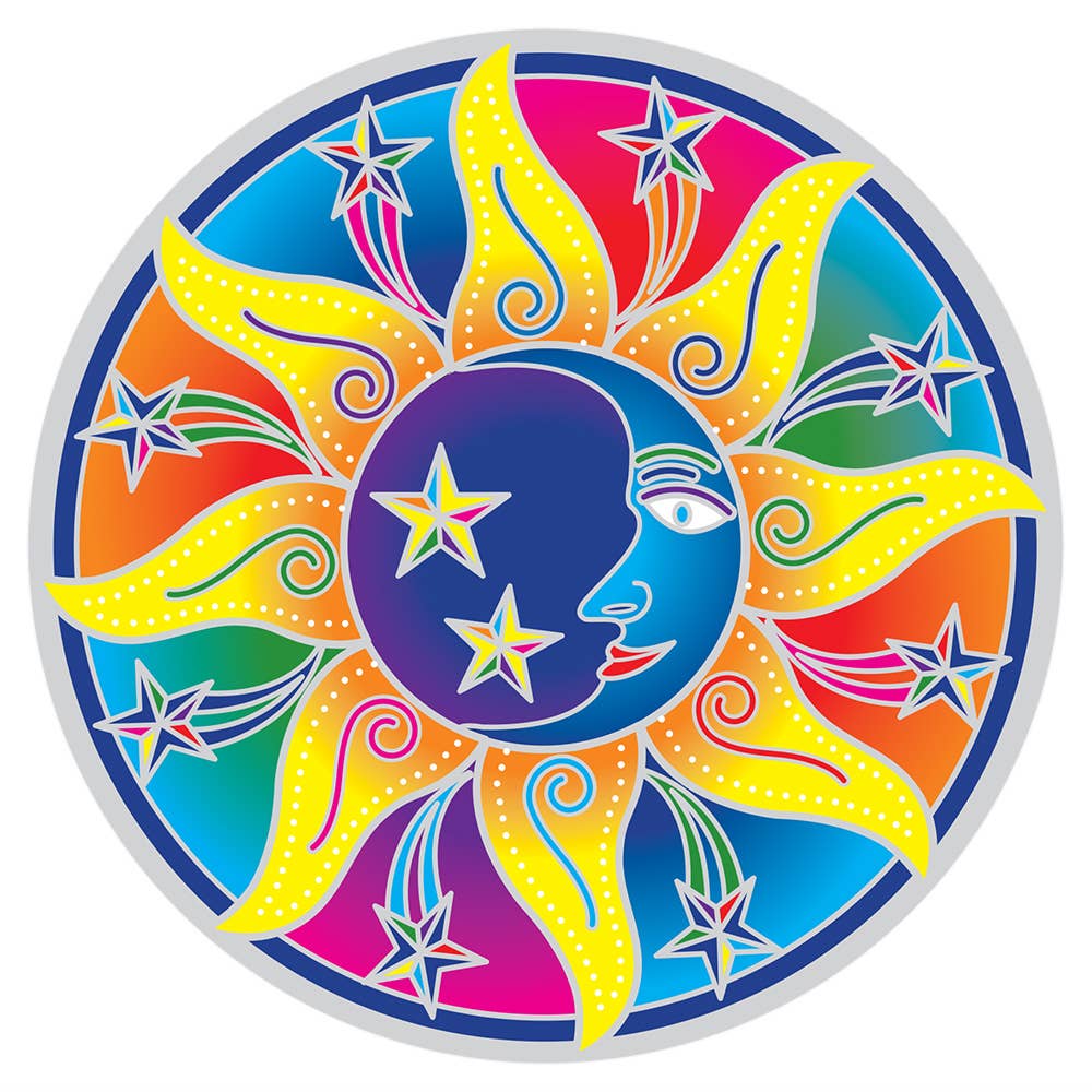 SUNSEAL - Sun, Moon, Stars Mandala 14cm