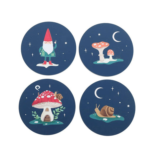 Gnome Sweet Gnome Set Of Four MDF Coasters