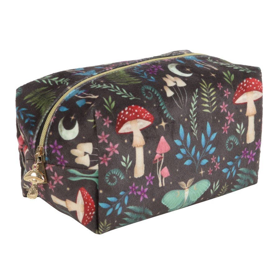 Dark Forest Print Makeup Polyester Bag